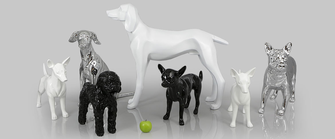 Dog Mannequins, Animal Mannequins, Pet Shop Mannequins, Retail Displays