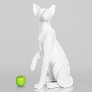 Dog Mannequin - French Bulldog Mannequin, Anti-Scratch White