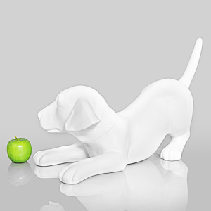 Dog Mannequin Louis - Anti-Scratch White