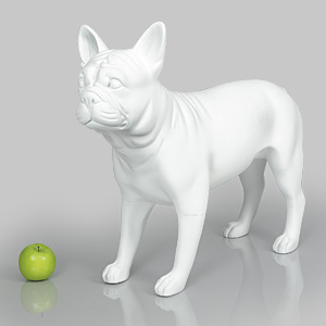 Dog Mannequin Patricia - Gloss White